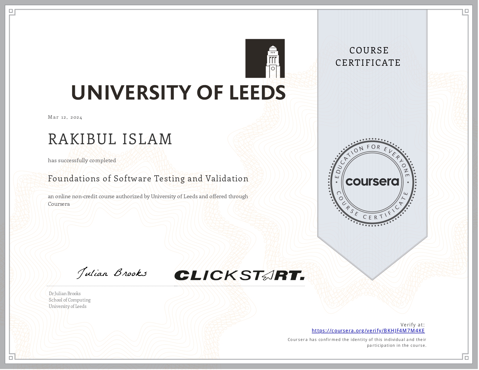 Certificate Image